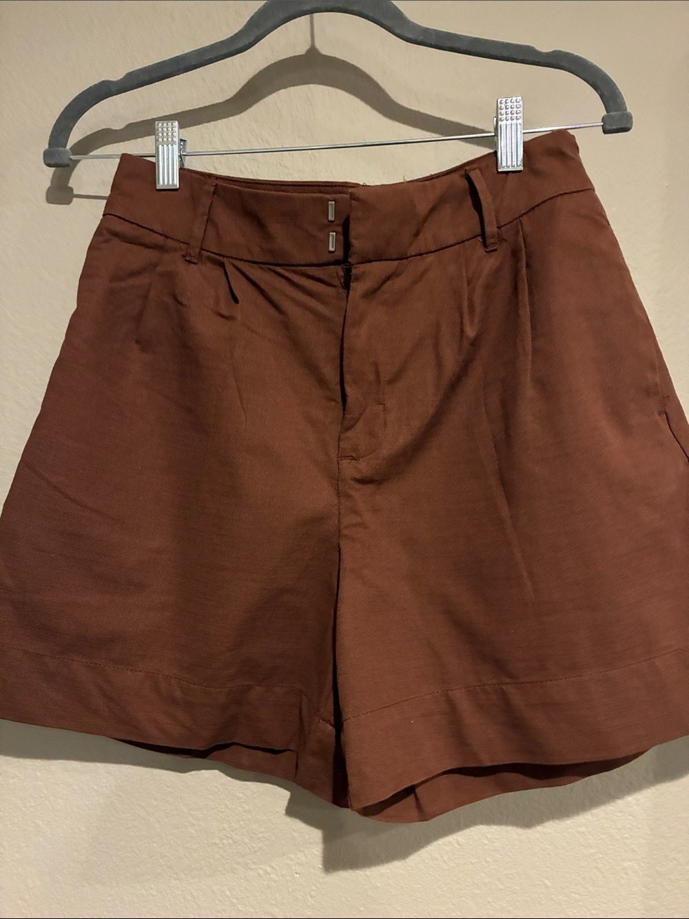 a new day Rust Brown High-Rise Tailored Women's Shorts